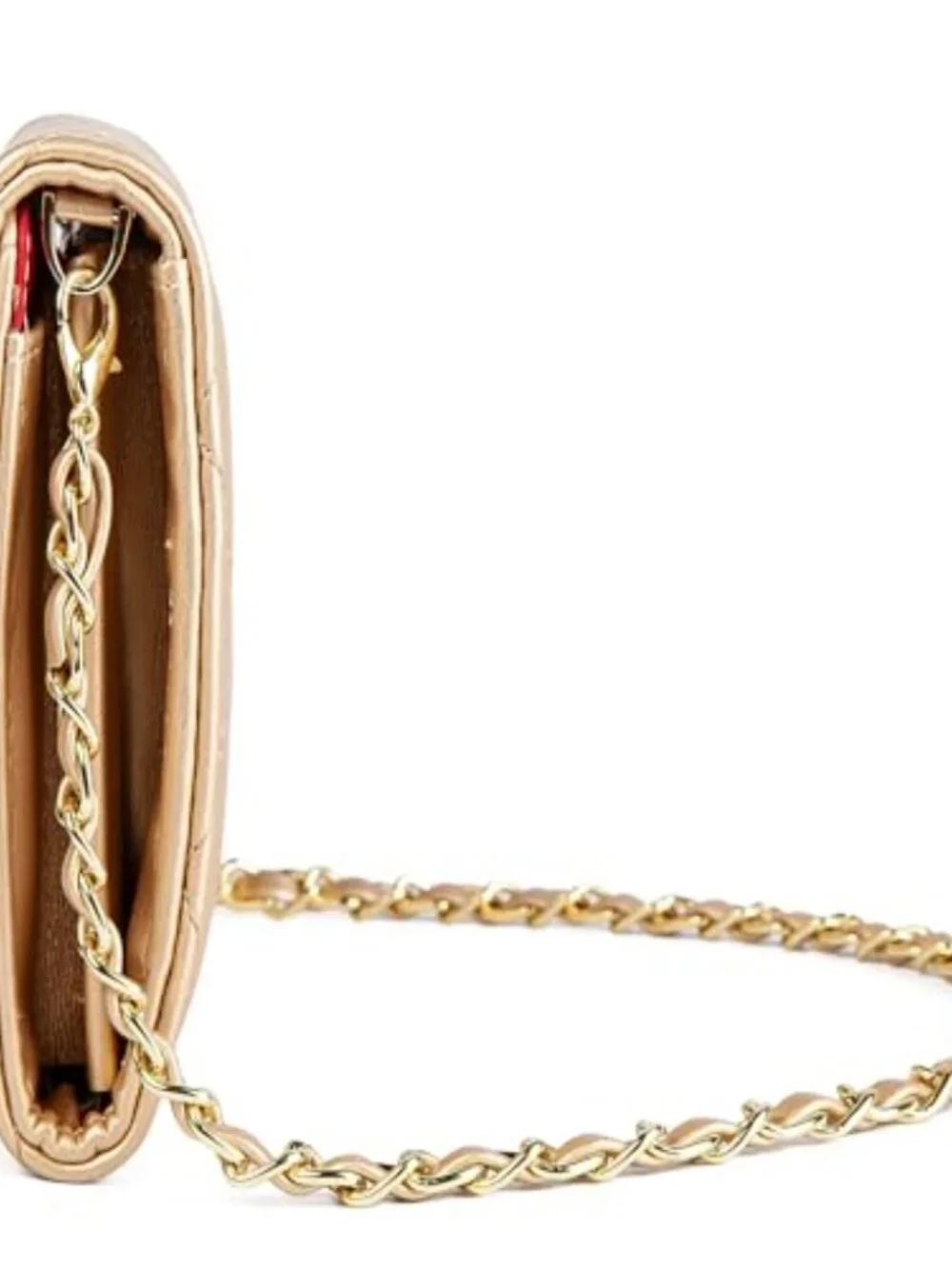 PU Leather Small Crossbody Bag Sling Purse with Chain Strap for Women